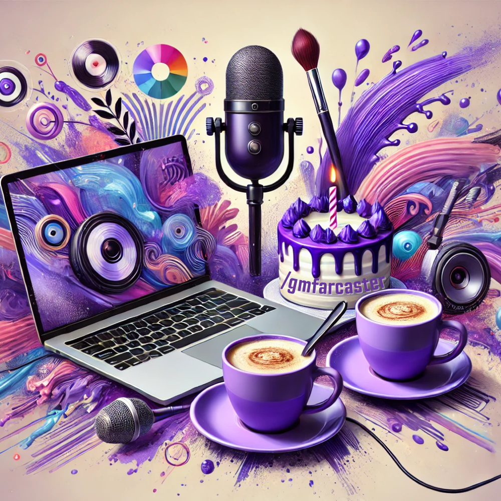 Happy Birthday GM Farcaster! on Base